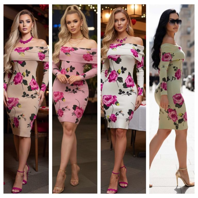 VESTIDO FLORAL OFF SHOULDER