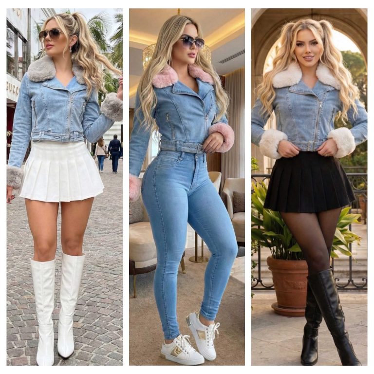 CHAMARRA DENIM CON PELUCHE