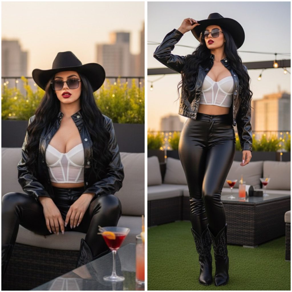 CHAQUETA EFECTO METALICO