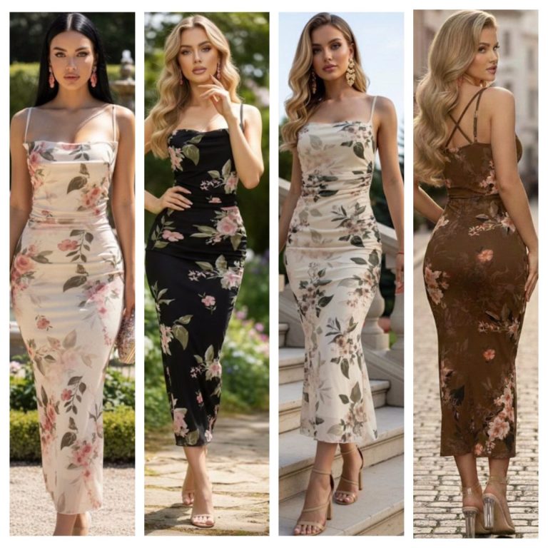 VESTIDO MIDI MESH FLORAL DRAPEADO