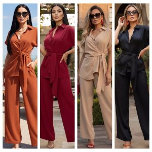 CONJUNTO ELEGANTE CON AMARRE LATERAL