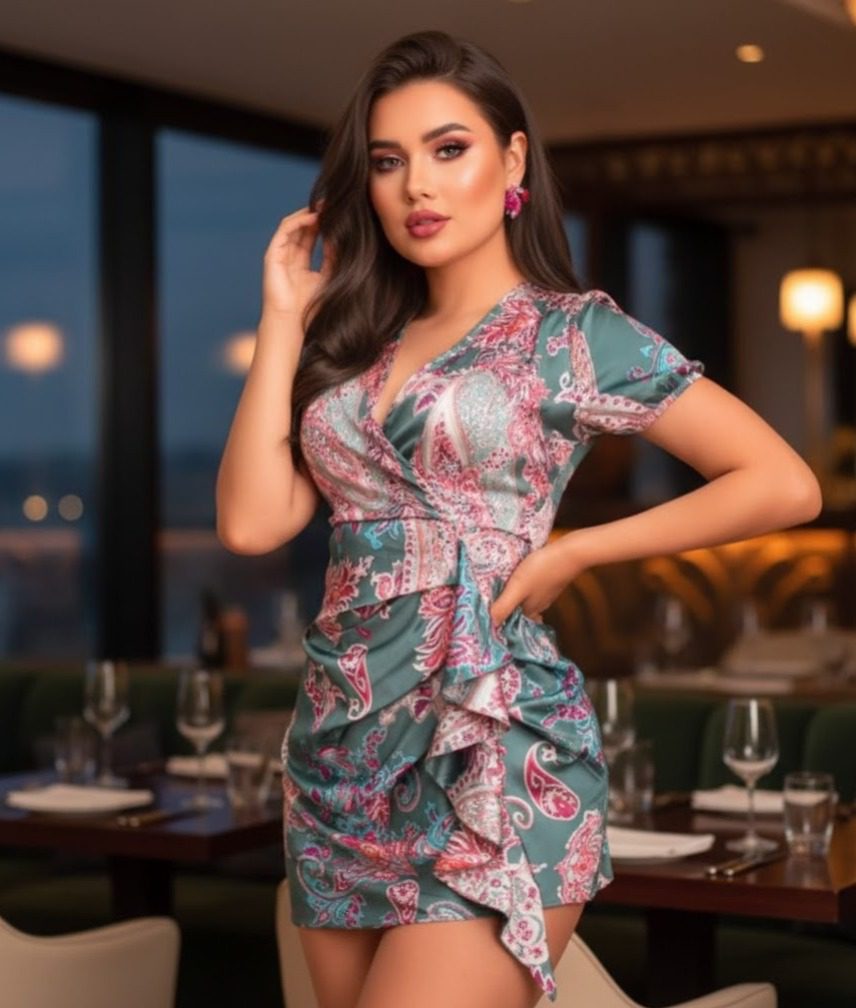 VESTIDO ESCAROLA SATINADO