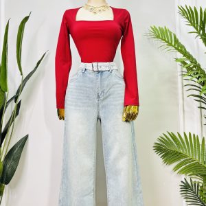 JEANS CINTURON ENCAJE