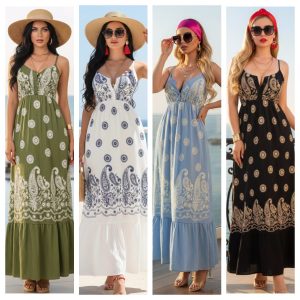 MAXIVESTIDO ESTAMPADO BOHÓ