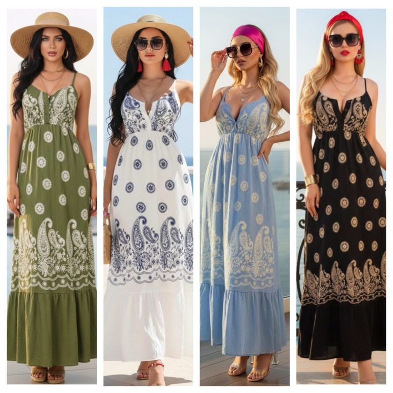 MAXIVESTIDO ESTAMPADO BOHÓ