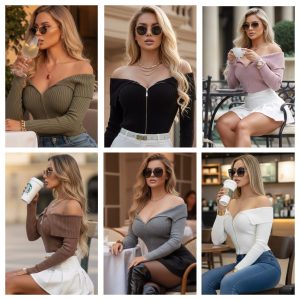 SUETER ACANALADO OFF SHOULDER