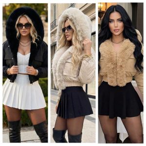 CHAMARRA CORTA ESTOLA LARGA DESMONTABLE