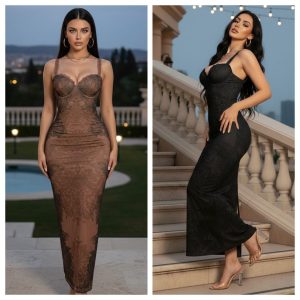 VESTIDO MESH ESTAMPADO BARROCO