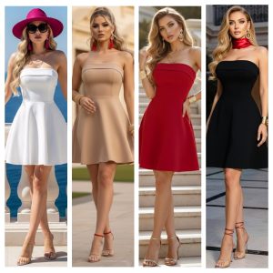 VESTIDO STRAPPLES CORTE A