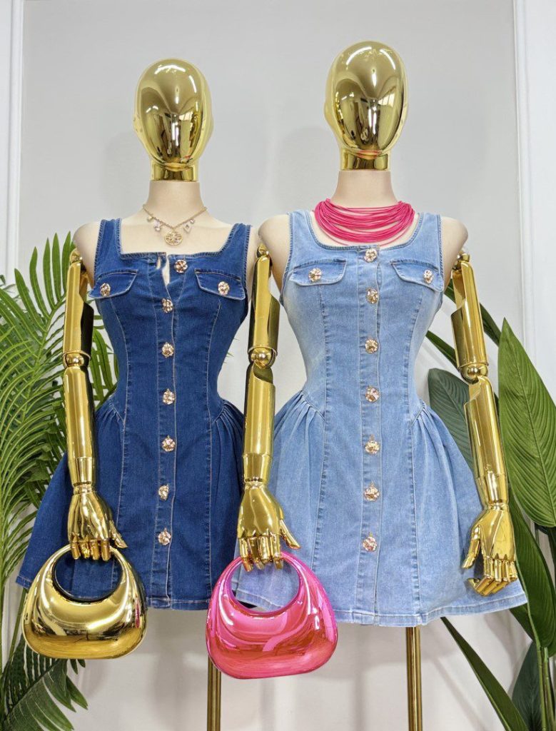 VESTIDO DENIM BOTONADO