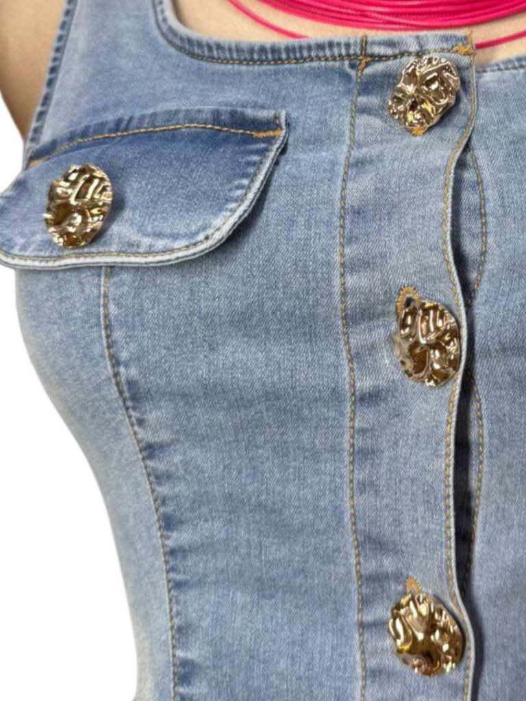 VESTIDO DENIM BOTONADO