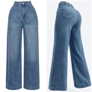 JEANS WIDE LEG CON BOLSILLOS