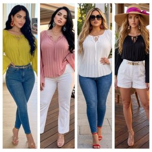 BLUSA MANGA LARGA PLISADA