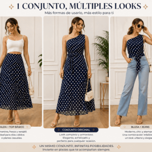 CONJUNTO FALDA LUNARES
