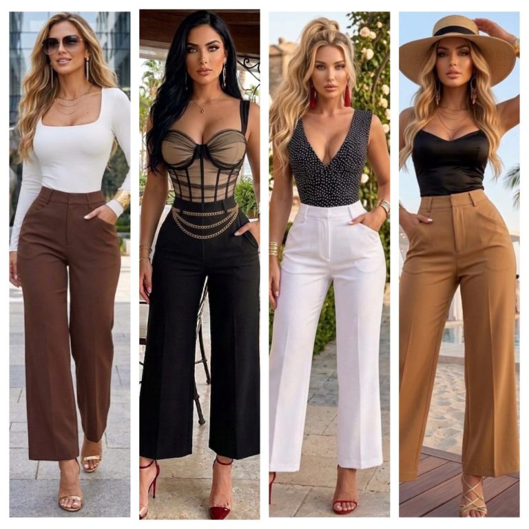 PANTALON ELEGANTE RECTO AL TOBILLO