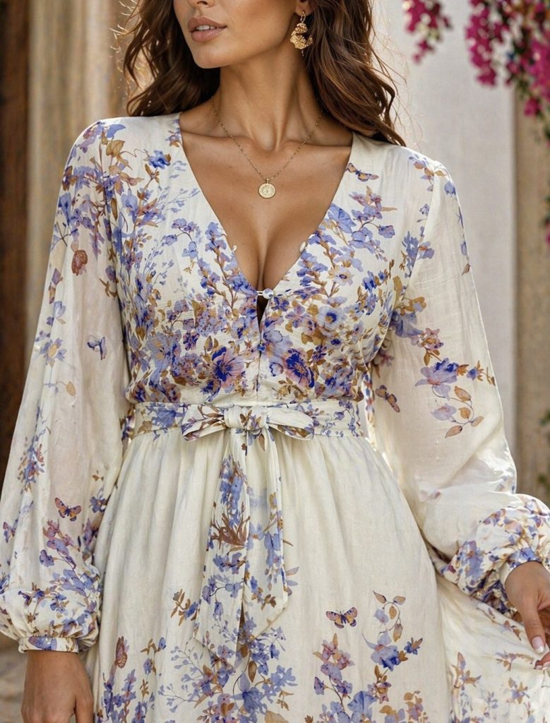 VESTIDO CORTO ELEGANCIA FLORAL