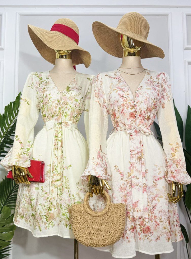 VESTIDO CORTO ELEGANCIA FLORAL