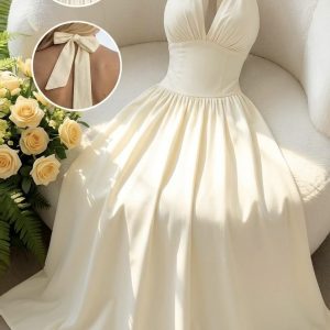 VESTIDO LARGO HALTER