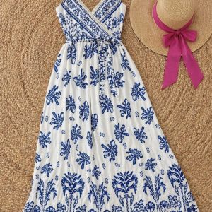 MAXIVESTIDO ESCOTE CRUZADO