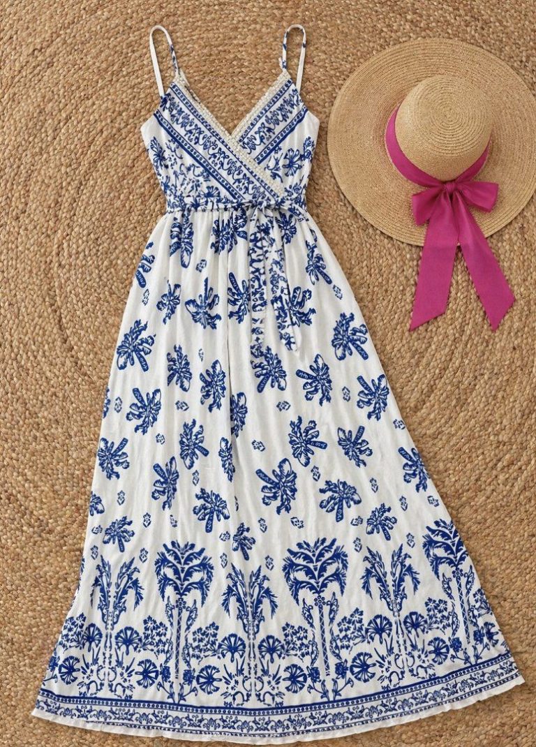 MAXIVESTIDO ESCOTE CRUZADO