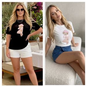 BLUSA MANGA CORTA APLIQUE OSITO