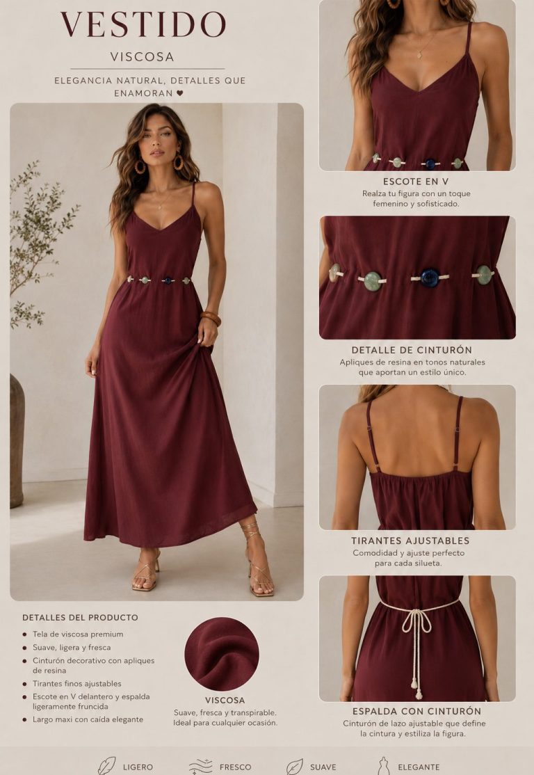 MAXIVESTIDO CORDON CON APLICACIÓN TIPO PIEDRA