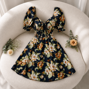VESTIDO CORTO FLORAL