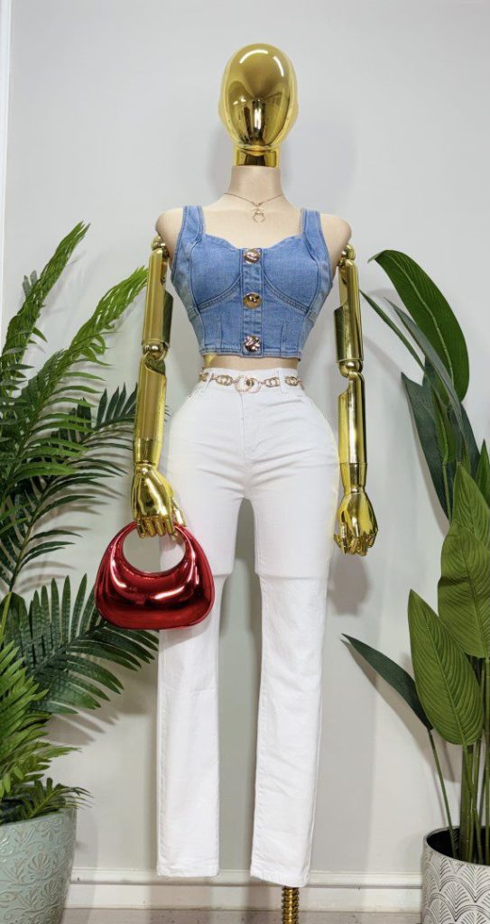 JEANS SKINNY BLANCO