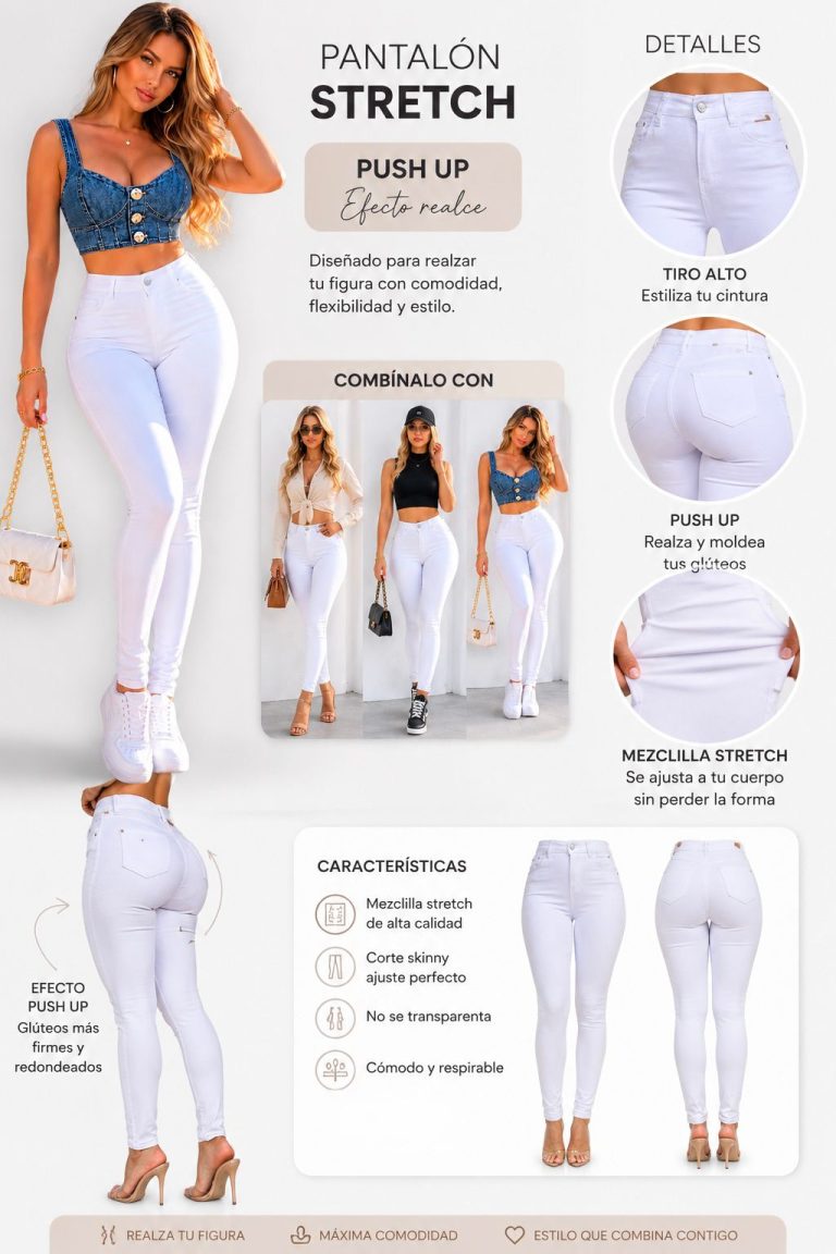 JEANS SKINNY BLANCO