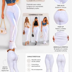 JEANS SKINNY BLANCO