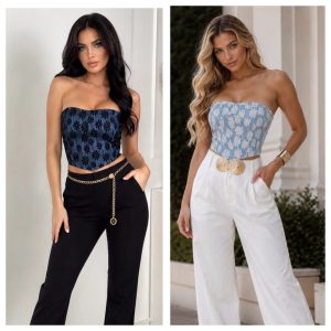 TOP TIPO CORSET STRAPLESS