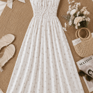 VESTIDO MIDI ROMANTICO FLORAL