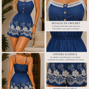 JUMPSUIT TIPO DENIM BORDADOS
