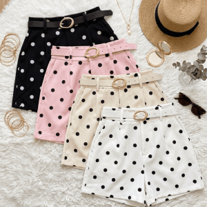 SHORT LUNARES CON CINTURON