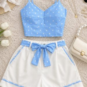 CONJUNTO SHORT TOP LUNARES