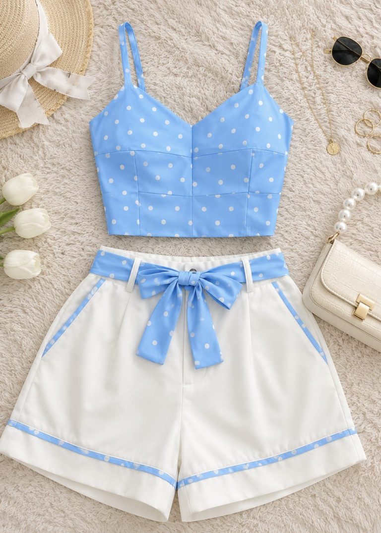 CONJUNTO SHORT TOP LUNARES