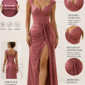 VESTIDO GALA ESCOTE CORAZON