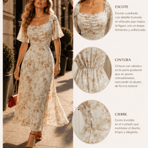 VESTIDO MANGA CORTA BUTTERFLY