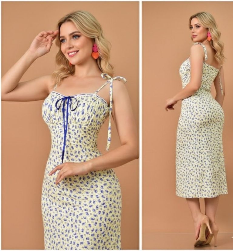 VESTIDO ROMANTICO ESTAMPADO FLORAL