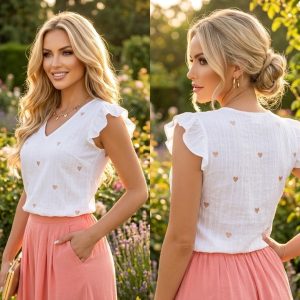 BLUSA MARIPOSA CORAZONES