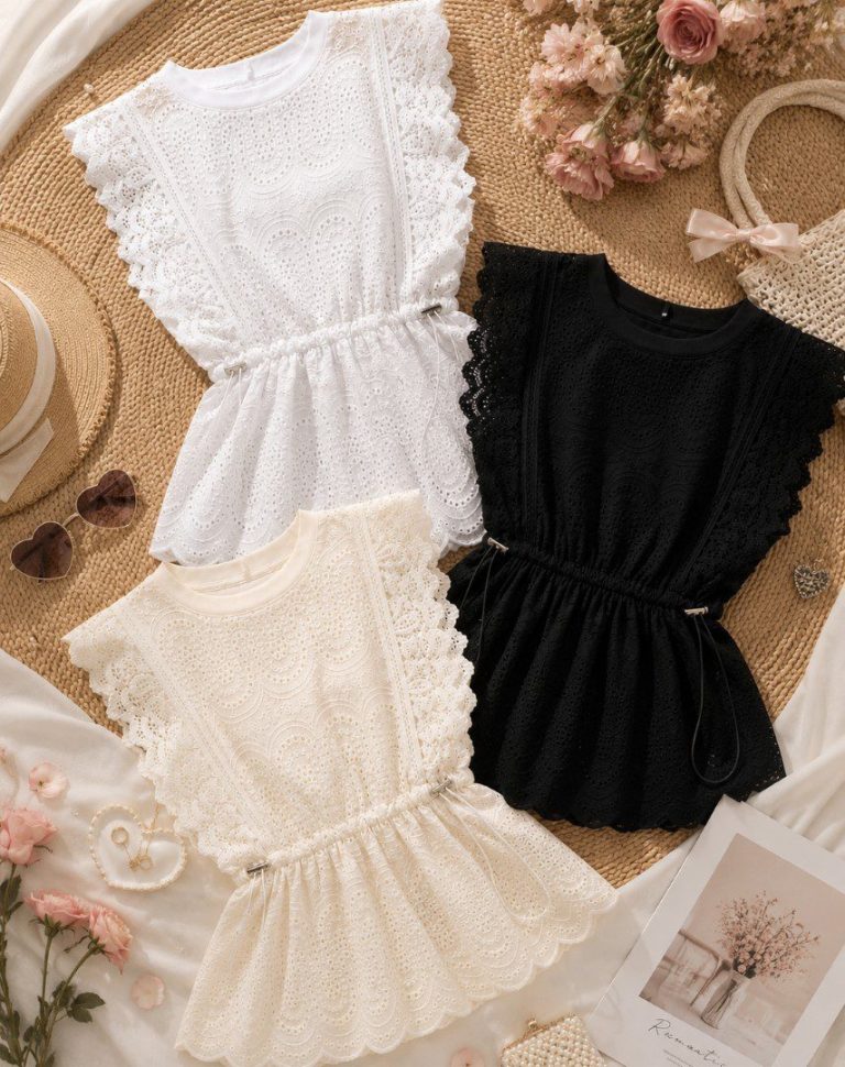 BLUSA FRESCA CALADA CON JARETA
