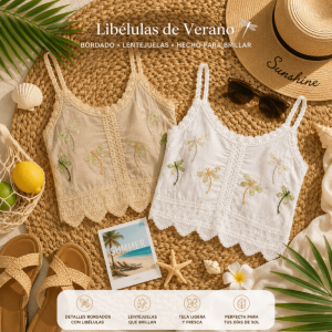 BLUSA CROP LIBELULA