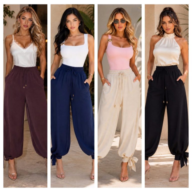 PANTALON HAREM CINTAS