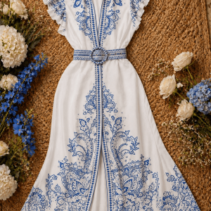 VESTIDO LARGO ENCANTO FLORAL