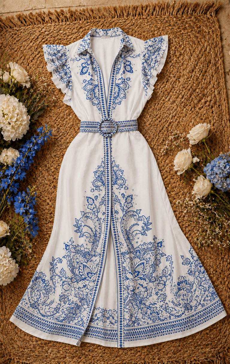 VESTIDO LARGO ENCANTO FLORAL