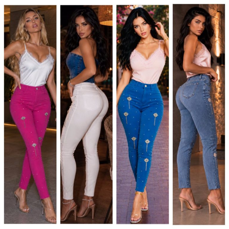 JEANS SKINNY CON APLICACIONES