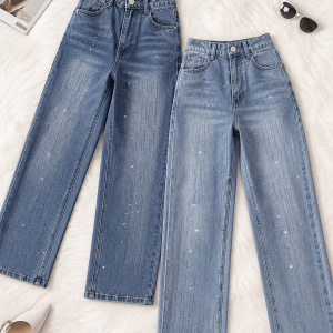 JEANS WIDE LEG DESTELLOS