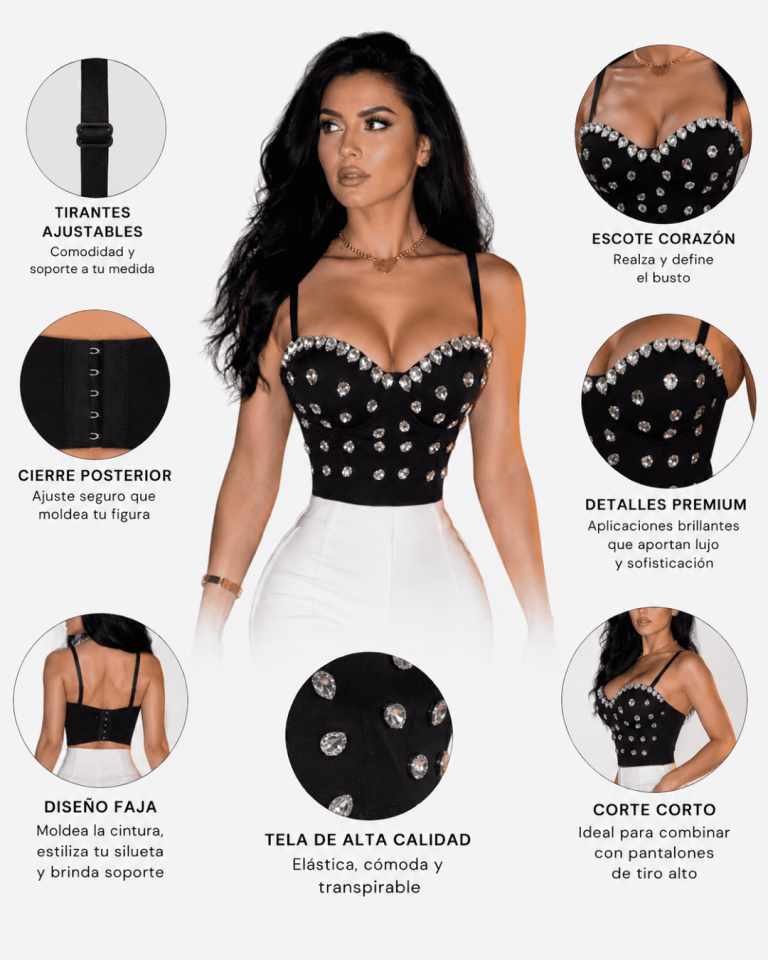BUSTIER GLAM CRYSTAL