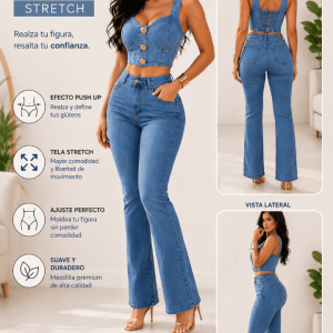 JEANS RECTO AZUL MEDIO