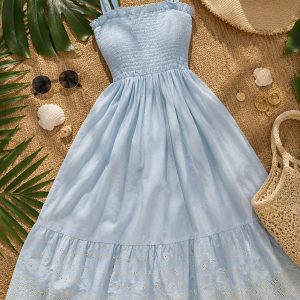 VESTIDO LARGO TIRANTES LAZO